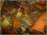 Potée de lentilles vertes