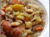 Soupe au chou et haricots blancs