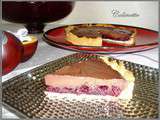 Tarte cerises et chocolat