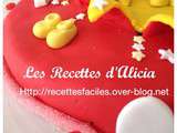 Gateau Mickey Minnie pâte a sucre