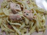 Tagliatel au saumon et fines herbes