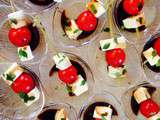 Brochettes tomates-mozza