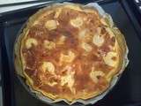 Quiche aux crevettes et lardons