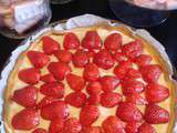 Tarte pâtissière aux fraises