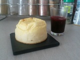 Cheesecake au citron et coulis de fruits frouges