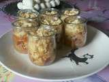 Crumbles peches amandes en verrines