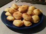 Mini madeleines au chocolat blanc