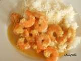 Crevettes au curry