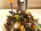 Moules au cidre : cidre de chataigne Kystin