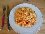 Risotto crevettes et tomate