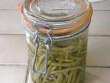 Conserve de haricots verts