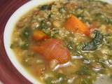 Soupe aux lentilles et millet