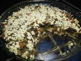 Tarte aux lentilles et feta en croûte de millet