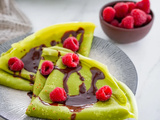 Crêpes au thé matcha