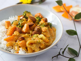Curry de courge butternut au lait de coco