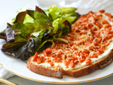 Tartine façon flammekueche (recette rapide)
