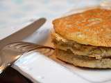 Blinis de topinambour à la châtaigne et aux noix