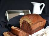 Cake marbré à la banane et au chocolat { Sans lactose }