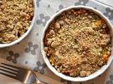 Crumble de potimarron et légumes d'automne aux graines de courge