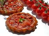 Tartelettes tatin à la tomate cerise et au caramel balsamique