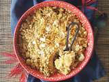 Crumble aux coings et aux agrumes