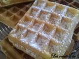 Gaufre croustillante et moelleuse