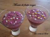 Mousse de fruits rouges