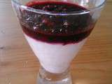 Pana cotta aux fruits rouge