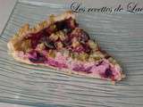 Tarte cerise rhubarbe