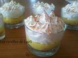 Verrine façon tarte aux deux citrons