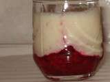 Verrine framboise-chocolat blanc