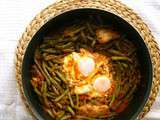 Cocotte de haricots verts aux oeufs et poulet