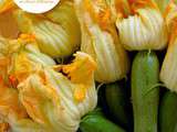 Mezes : Fleurs de courgette farcies