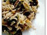 Riz : aux blettes et champignons