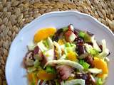 Salade de poulpe au fenouil et à l'orange