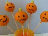 Cake pops citrouille