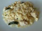 Crozetto aux courgettes, lait de coco et curry