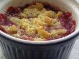 Crumble framboise – chocolat blanc