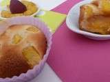 Muffin pêche amandine au coeur coulant d’abricot (au Thermomix) | Les Recettes de Maud