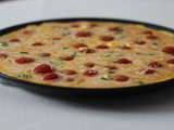 Omelette aux tomates cerise