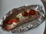 Papillote saumon boursin