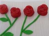 Roses moelleuses au chocolat blanc