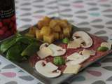 Salade de carpaccio de boeuf au vinaigre de framboise (Frédéric Chaix)