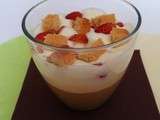 Verrine façon tiramisu rhubarbe fraise