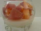 Verrine revisitée : melon, jambon, mozzarella | Les Recettes de Maud