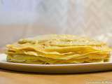 Gâteau de crêpes à la rhubarbe