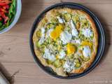 Pizza aux courgettes et mozzarella