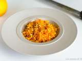 Salade orange : carotte, mimolette et orange