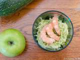 Verrine de courgettes aux crevettes