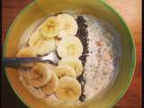 Bol muesli yaourt chia et banane #objectifmaillotdebain